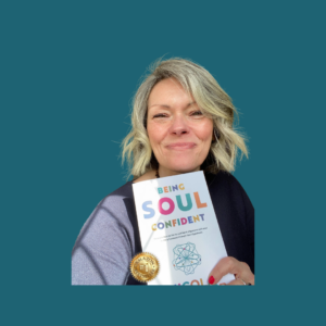 Nicola Tonsager with Being Soul Confident Book